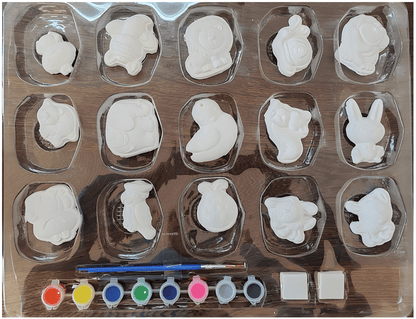 🎨🖌️ Plaster Painting Set – 24-Piece DIY Craft Kit