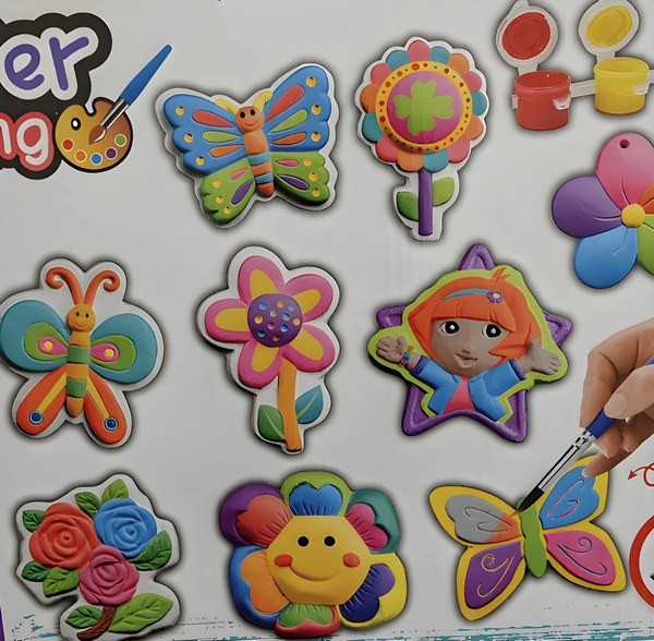 🎨🖌️ Plaster Painting Set – 24-Piece DIY Craft Kit