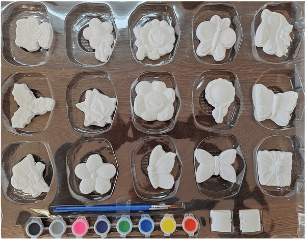 🎨🖌️ Plaster Painting Set – 24-Piece DIY Craft Kit