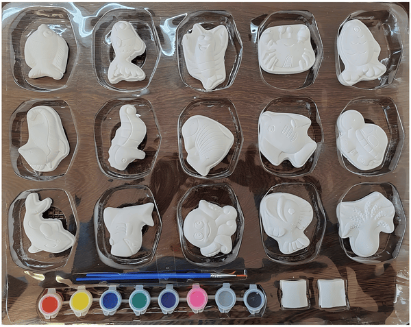 🎨🖌️ Plaster Painting Set – 24-Piece DIY Craft Kit