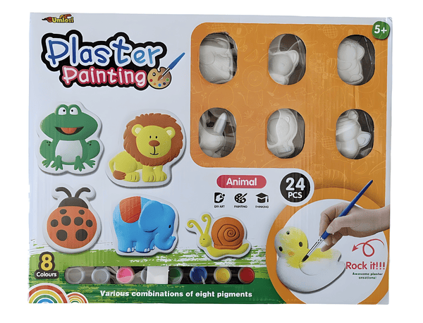 🎨🖌️ Plaster Painting Set – 24-Piece DIY Craft Kit