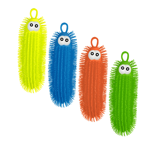 Prickly Puffer Bright Worm – 27cm Set of 4🪱🌈