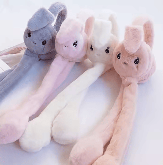 🐰 Rabbit Earmuffs with Long Arms – Soft & Snuggly Winter Fun!