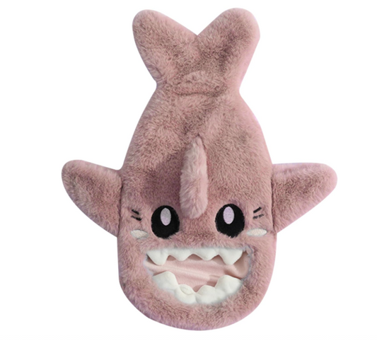🦈Shark Plush Hot Water Bottle – 1L with Hand Warming Pockets