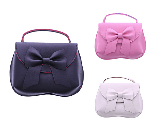 🎀 Small Crossbody Bow Purse – Faux Leather Elegance for Little Fashionistas