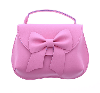 🎀 Small Crossbody Bow Purse – Faux Leather Elegance for Little Fashionistas
