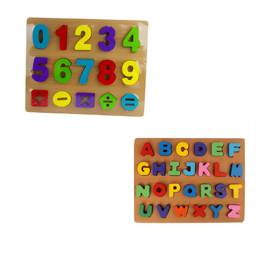 Letters & Numbers Wooden Puzzles 🔤🔢