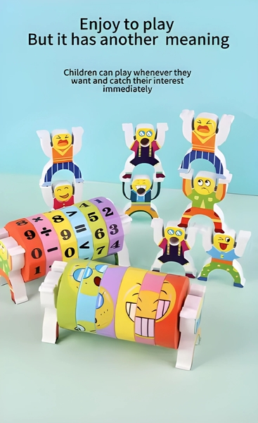 Wooden Rolling Maths Toy – Hands-On Counting & Math Fun!